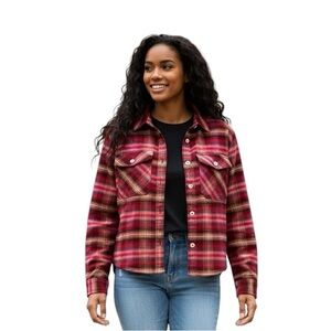 Stio cotton flannel plaid boho chic weastern cowgirl,cottage core shirt, jacket